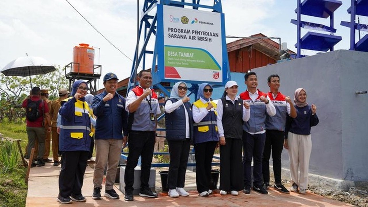Pertamina dan ESDM Hadirkan Akses Air Bersih untuk 699 Warga Kampung Tambat Merauke