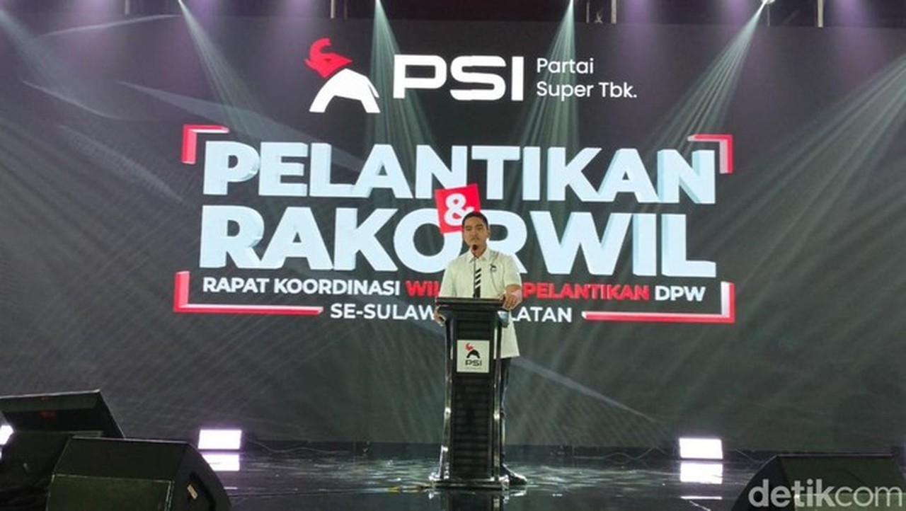 PSI Gelar Rakernas di Makassar, Kaesang Buka Acara Tanpa Undang Presiden