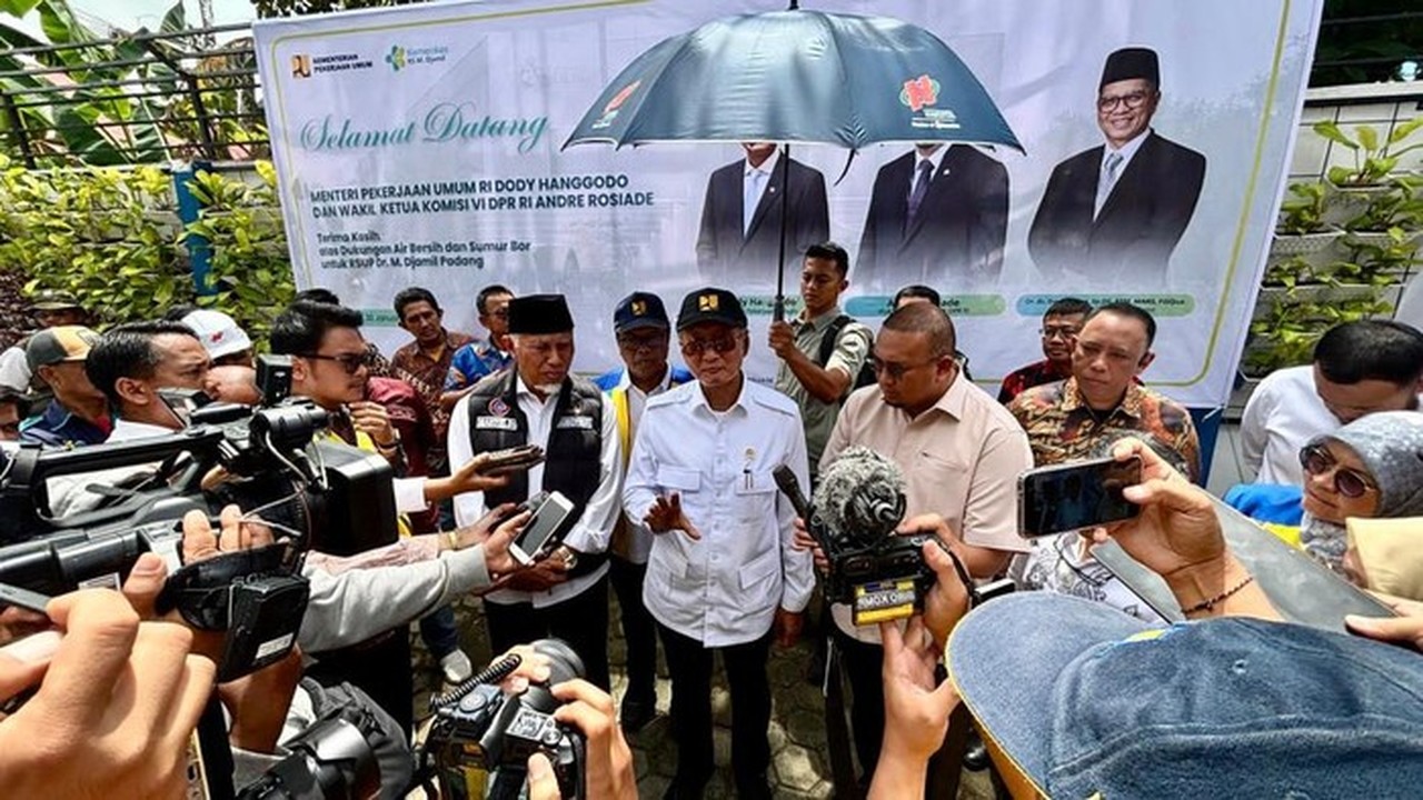 Atasi Krisis Air RSUP M Djamil, Andre Rosiade dan Menteri PU Resmikan Pengeboran Sumur Bor