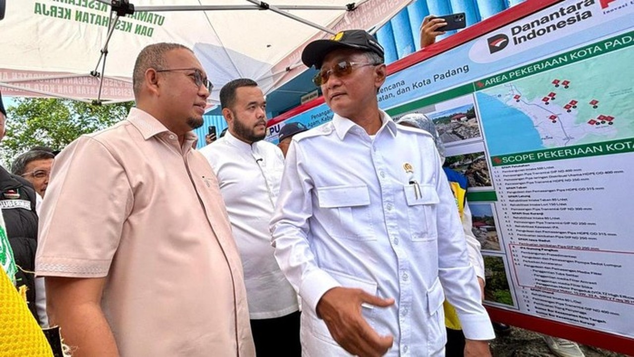 Menteri PU Pastikan Pembangunan Intake Air Bersih Baru Rp 400 Miliar di Padang