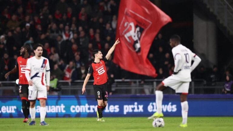 PSG Takluk 1-3 dari Rennes, Keunggulan Puncak Klasemen Ligue 1 Terancam