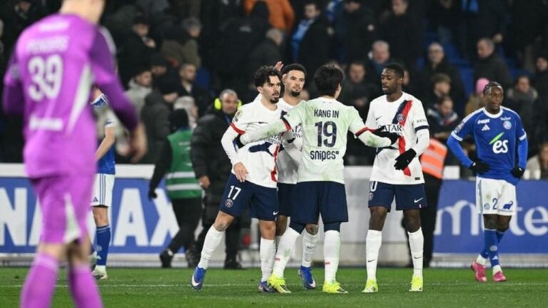 PSG Raih Kemenangan Tipis 2-1 atas Strasbourg Meski Diwarnai Kartu Merah Hakimi