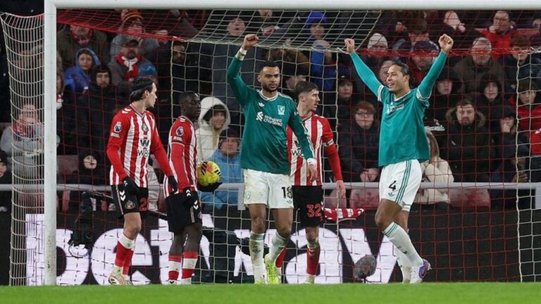 Van Dijk Cetak Gol, Liverpool Taklukkan Sunderland 1-0 di Kandang Lawan