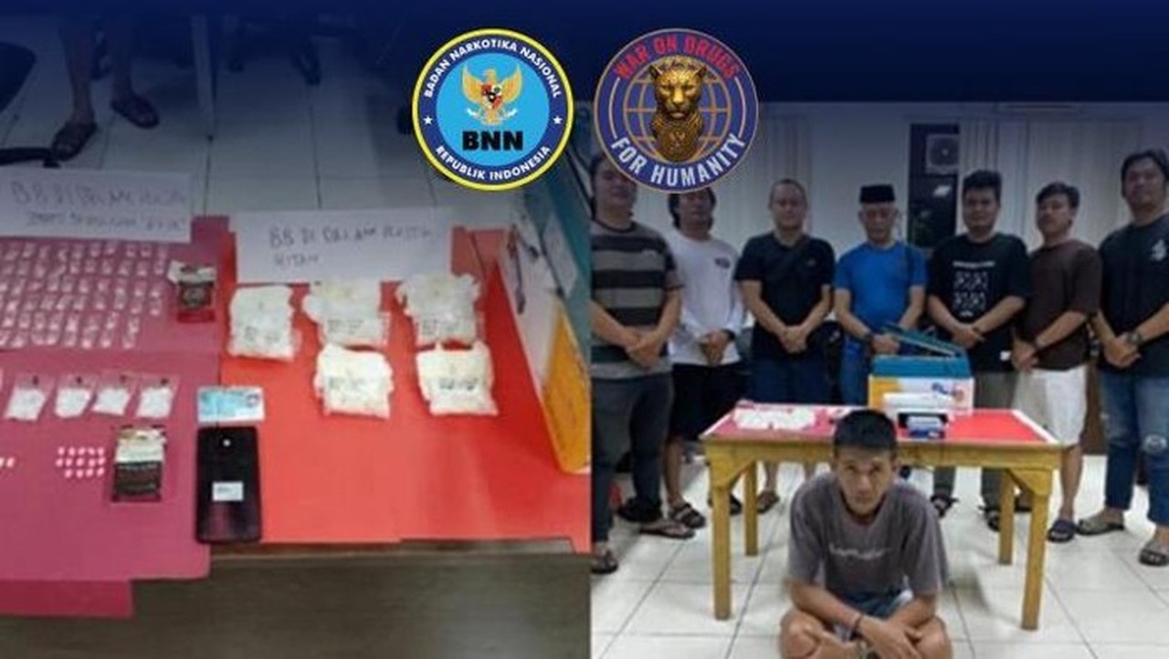 BNN Amankan Pengedar Narkoba di Bangka Belitung, Sita Sabu dan Ekstasi